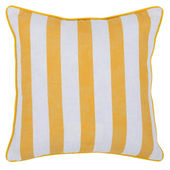 Indoor/Outdoor Milton Yellow 22x22 Throw Pillow (Set of 2) - Ornate Home