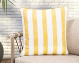 Indoor/Outdoor Milton Yellow 22x22 Throw Pillow (Set of 2) - Ornate Home
