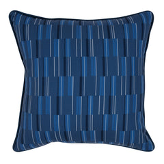 Indoor/Outdoor Nantucket Blue 22x22 Throw Pillow (Set of 2) - Ornate Home