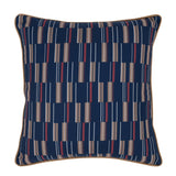 Indoor/Outdoor Nantucket Blue Multi 22x22 Throw Pillow (Set of 2) - Ornate Home