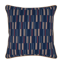 Indoor/Outdoor Nantucket Blue Multi 22x22 Throw Pillow (Set of 2) - Ornate Home