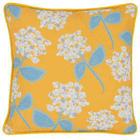 Indoor/Outdoor Roswell Yellow 22x22 Throw Pillow (Set of 2) - Ornate Home