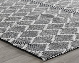 Indoor/Outdoor Sonora Black/Ivory Rug - Ornate Home