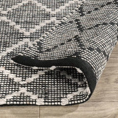 Indoor/Outdoor Sonora Black/Ivory Rug - Ornate Home