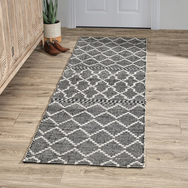 Indoor/Outdoor Sonora Black/Ivory Rug - Ornate Home