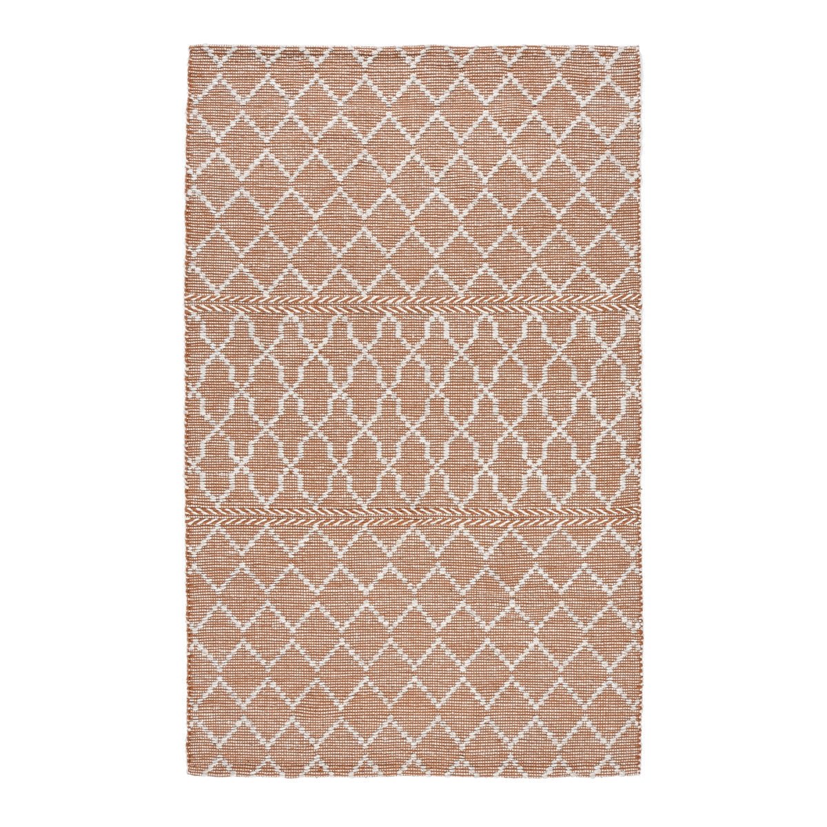 Indoor/Outdoor Sonora Terracotta/Ivory Rug - Ornate Home