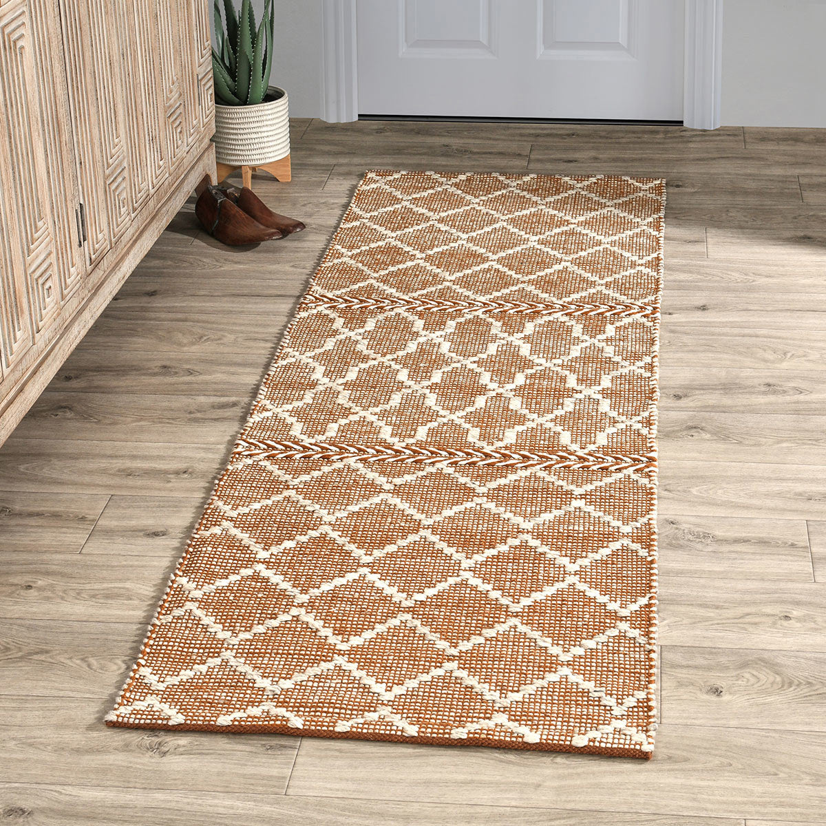 Indoor/Outdoor Sonora Terracotta/Ivory Rug - Ornate Home