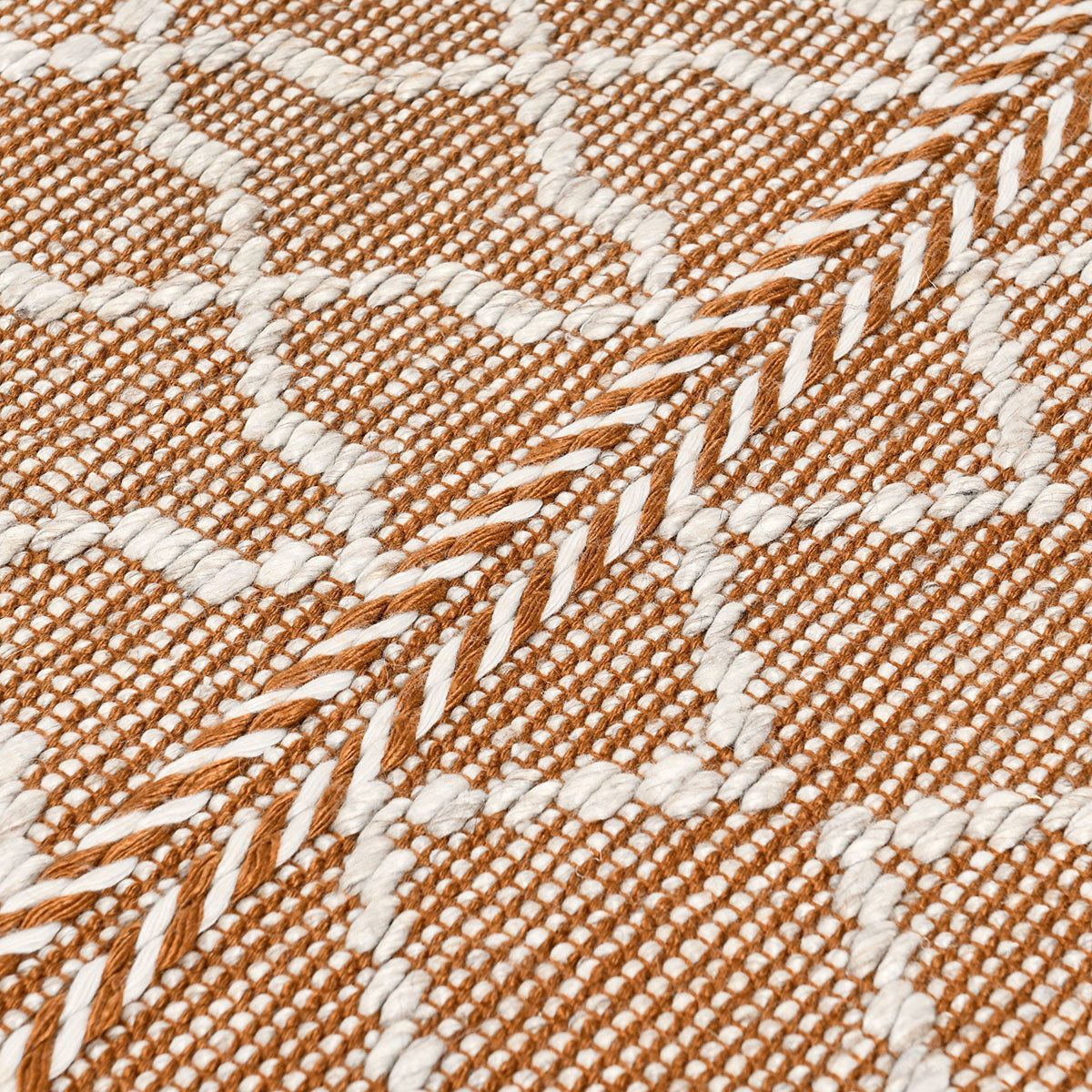 Indoor/Outdoor Sonora Terracotta/Ivory Rug - Ornate Home