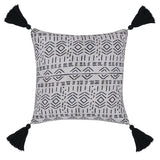 Indoor/Outdoor Zambia Natural 22x22 Throw Pillow (Set of 2) - Ornate Home