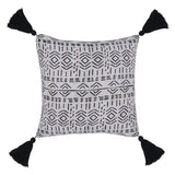 Indoor/Outdoor Zambia Natural 22x22 Throw Pillow (Set of 2) - Ornate Home