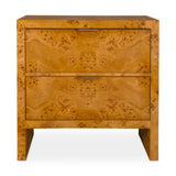 Indus Woodtone 2 Drawer Burl Chest - Ornate Home