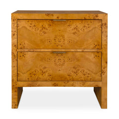 Indus Woodtone 2 Drawer Burl Chest - Ornate Home