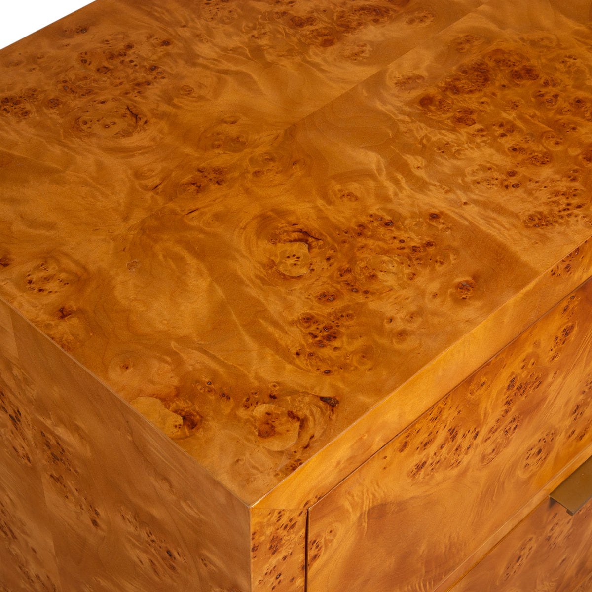 Indus Woodtone 2 Drawer Burl Chest - Ornate Home