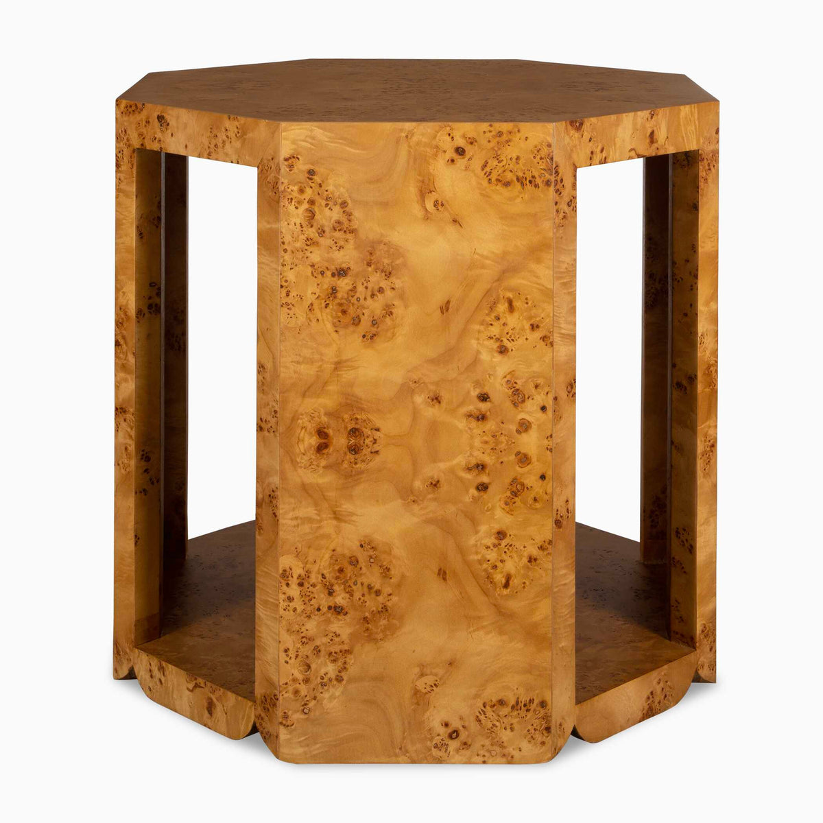 Indus Woodtone Burl Side Table - Ornate Home
