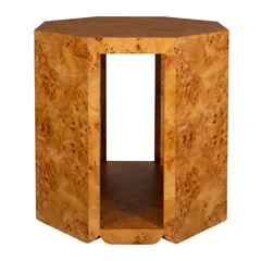 Indus Woodtone Burl Side Table - Ornate Home