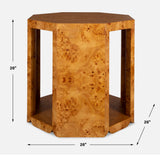 Indus Woodtone Burl Side Table - Ornate Home