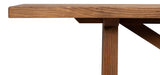 Industrial Classic Natural Double X Base Sofa Table - Ornate Home