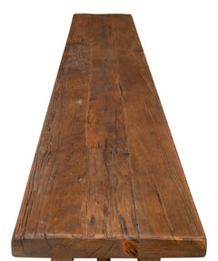 Industrial Classic Tan Double X Base Sofa Table - Ornate Home