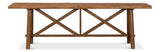 Industrial Classic Tan Double X Base Sofa Table - Ornate Home