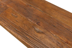 Industrial Classic Tan Double X Base Sofa Table - Ornate Home