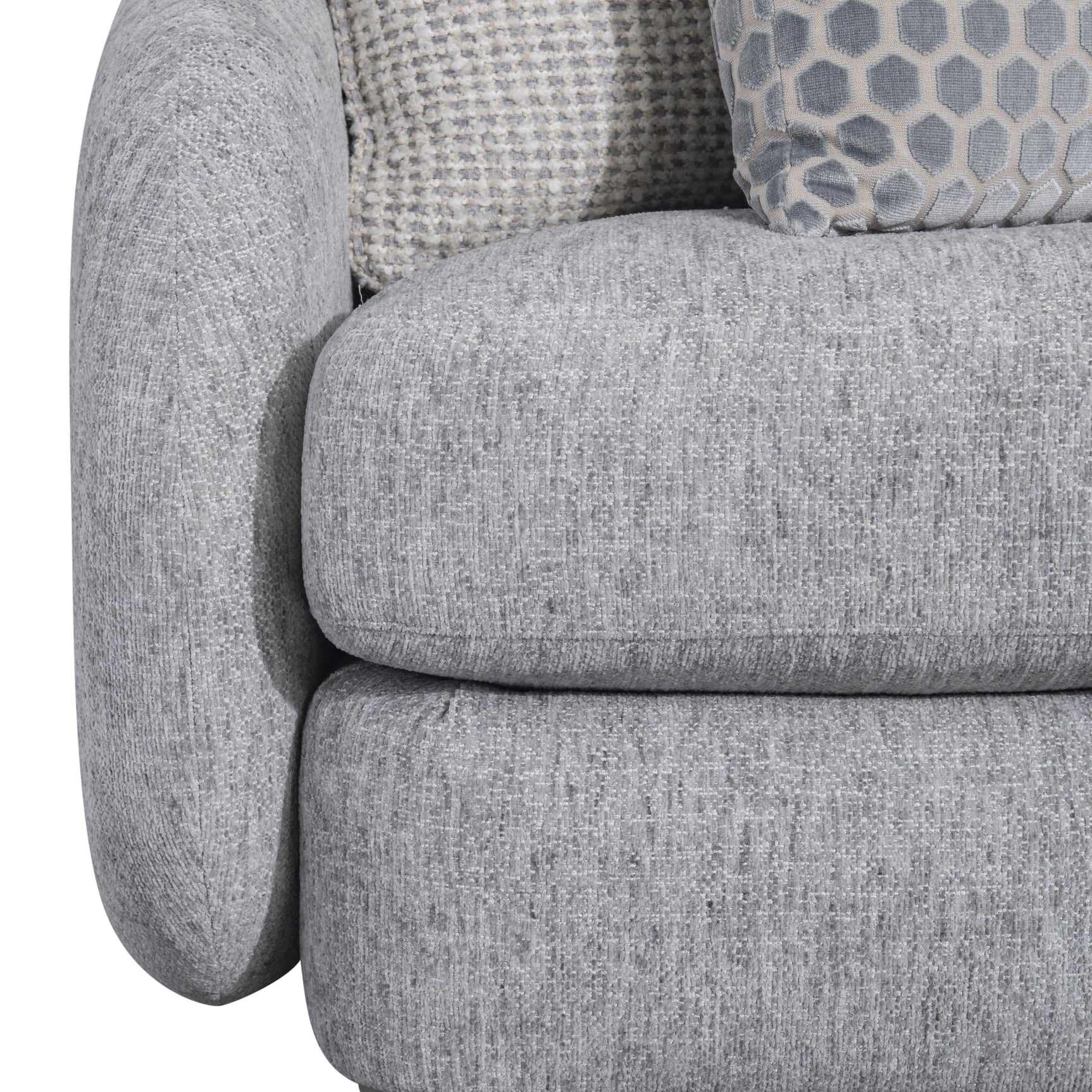 Indy Grey Fabric Sofa - Ornate Home
