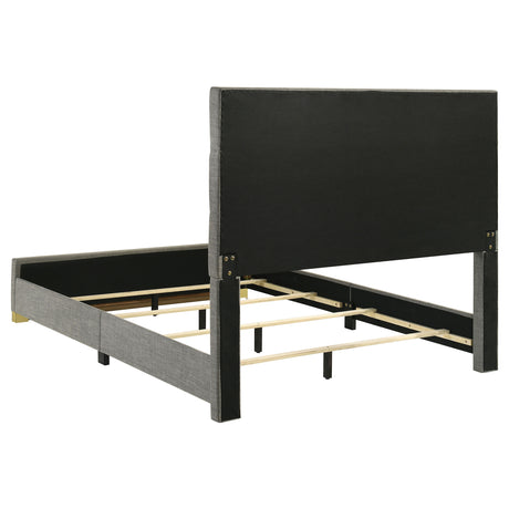 Ines Grey/White High Gloss 4-piece Queen Bedroom Set - Ornate Home