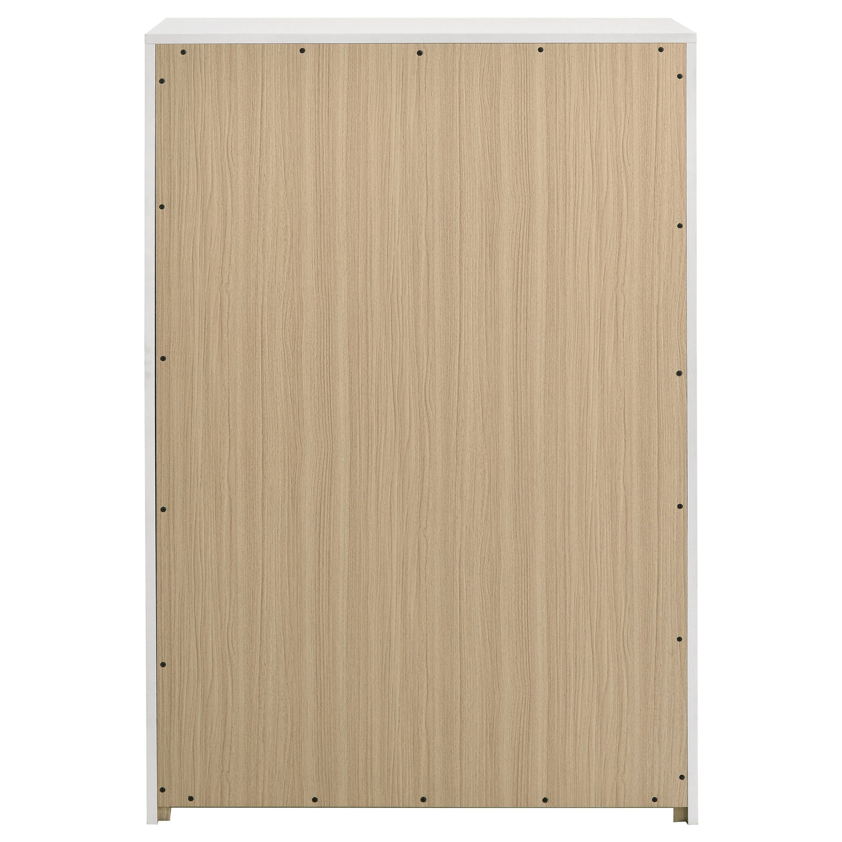 Ines White High Gloss 5-drawer Bedroom Chest of Drawers - Ornate Home