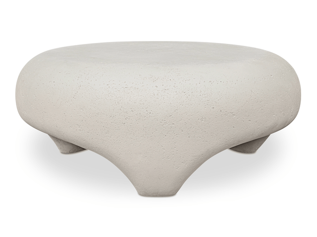 Ines White Outdoor Coffee Table - Ornate Home