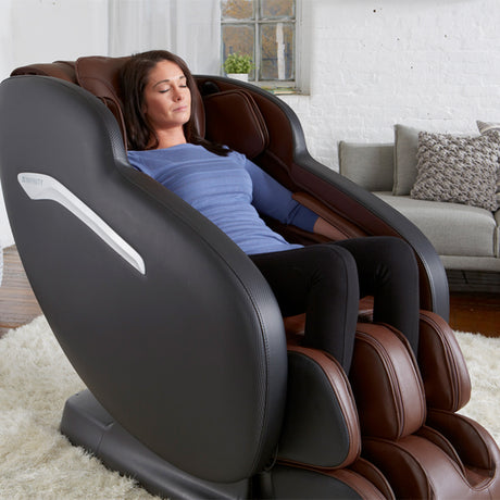 Infinity Aura Black/Brown Massage Chair - Ornate Home
