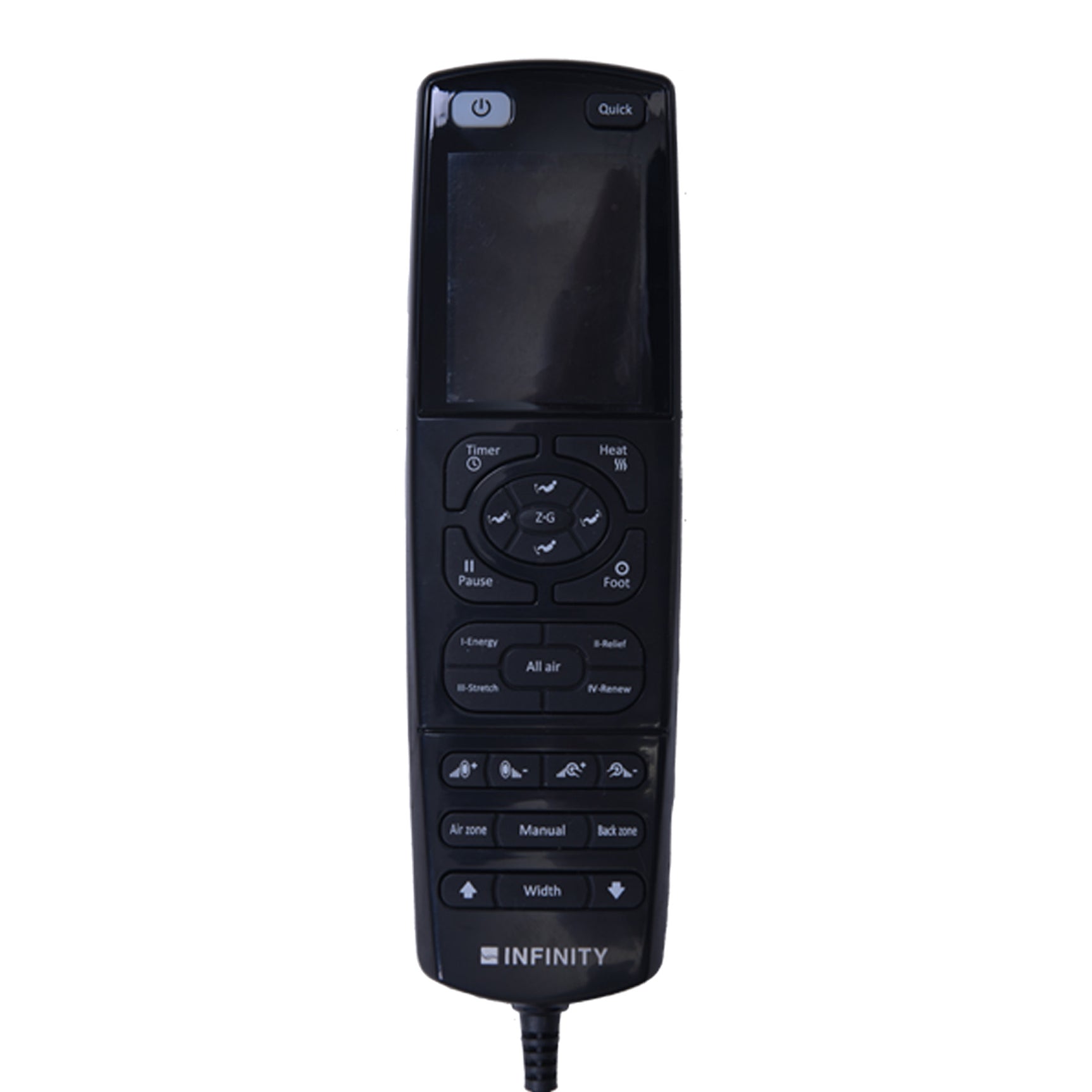 Infinity Aura Black/Brown Massage Chair - Ornate Home