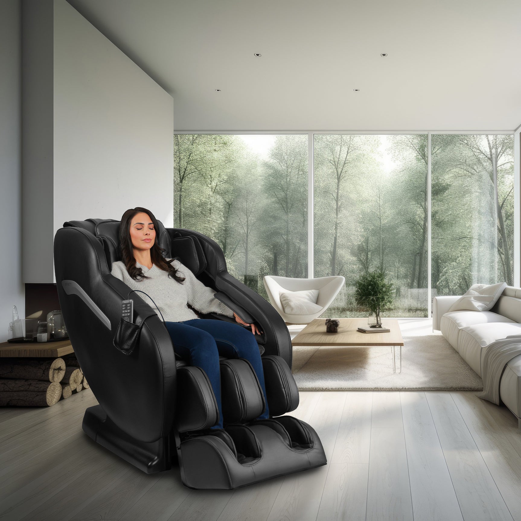 Infinity Aura Pro Black Massage Chair - Ornate Home