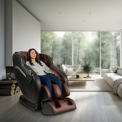 Infinity Aura Pro Brown/Black Massage Chair - Ornate Home