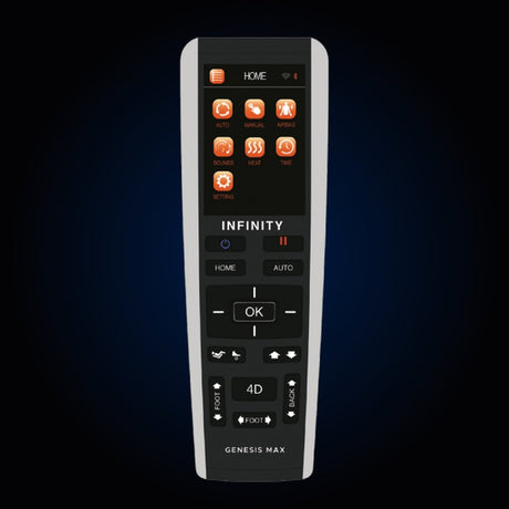 Infinity Gen Max 4D Gray/Dark Brown Massage Chair - Ornate Home