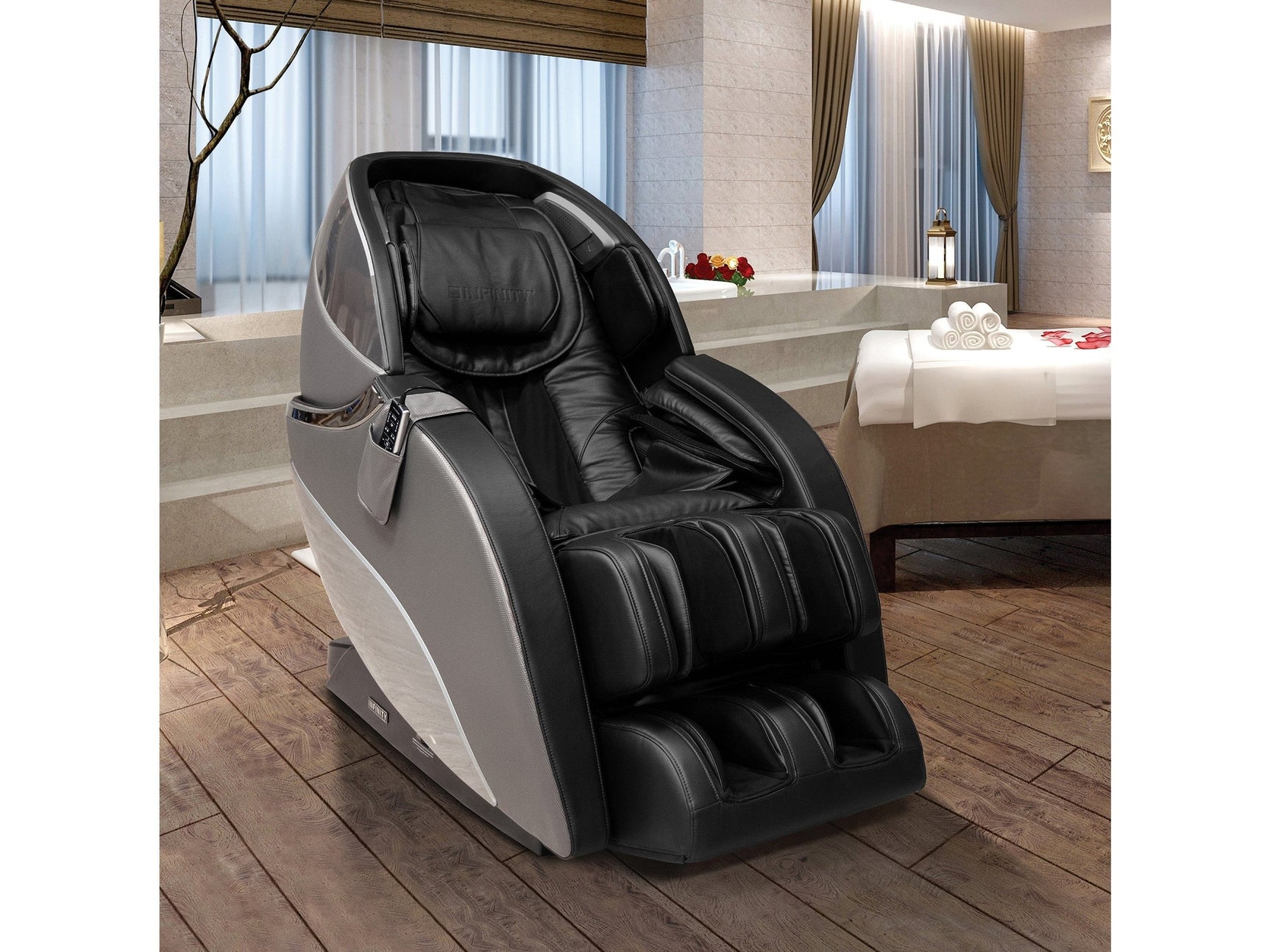 Infinity Gen Max 4D Gray/Black Massage Chair - Ornate Home