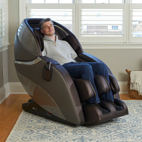 Infinity Gen Max 4D Gray/Dark Brown Massage Chair - Ornate Home