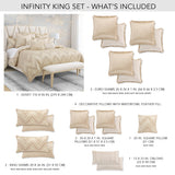 Infinity Gold Duvet Set - Ornate Home