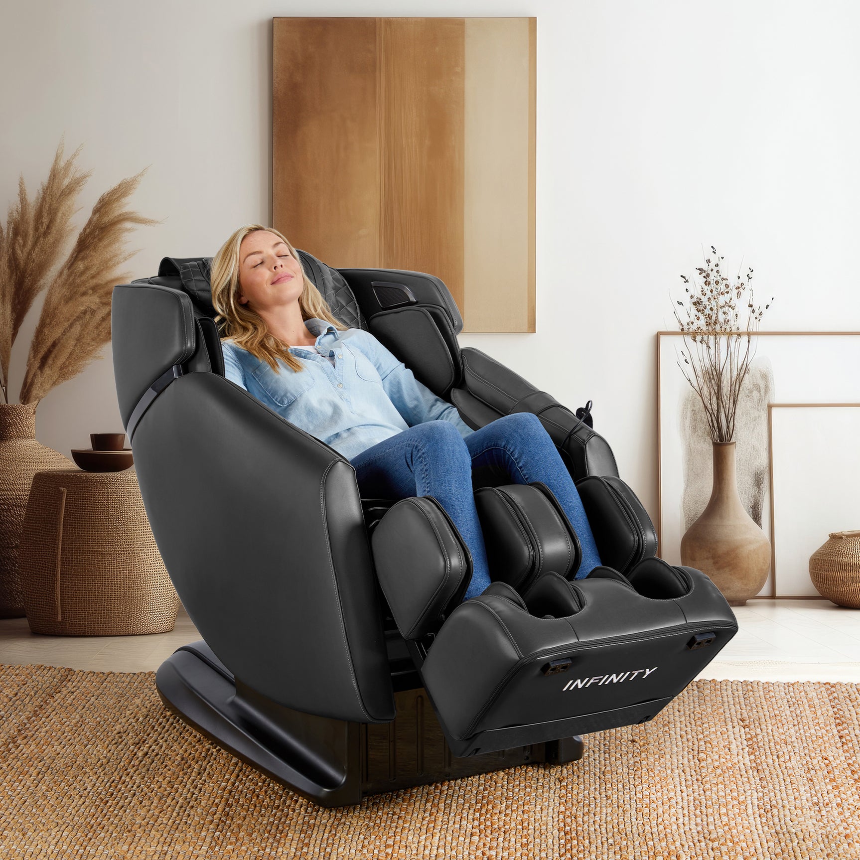Infinity Riage 4D Black Massage Chair - Ornate Home