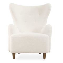 Ingel White Wingback Armchair - Ornate Home