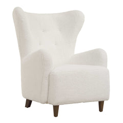 Ingel White Wingback Armchair - Ornate Home