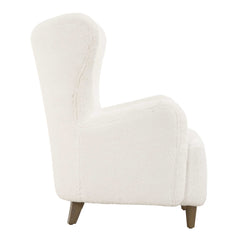 Ingel White Wingback Armchair - Ornate Home