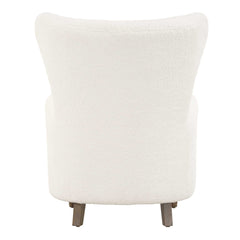 Ingel White Wingback Armchair - Ornate Home