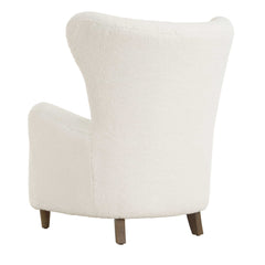 Ingel White Wingback Armchair - Ornate Home