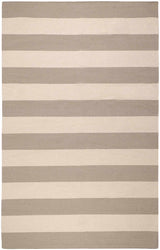 Ingersoll Beige&Gray Striped Wool Area Rug - Clearance - Ornate Home
