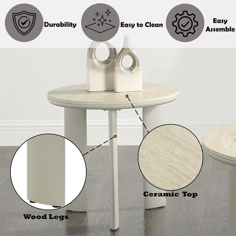 Ingram Light Gray End Table - Ornate Home