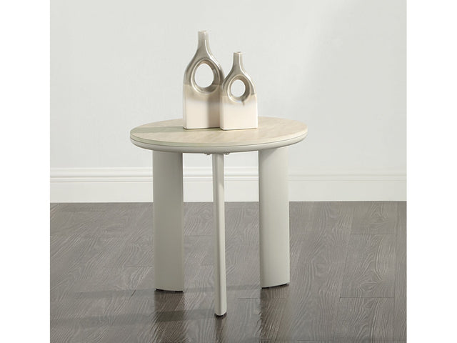 Ingram Light Gray End Table - Ornate Home