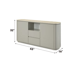 Ingram Light Gray Server - Ornate Home