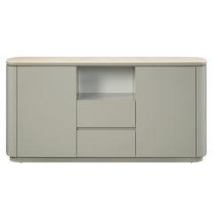 Ingram Light Gray Server - Ornate Home
