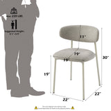 Ingram Light Gray Side Chair (Set of 2) - Ornate Home