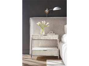 Ingrid Light Gray/Matte Nightstand - Ornate Home