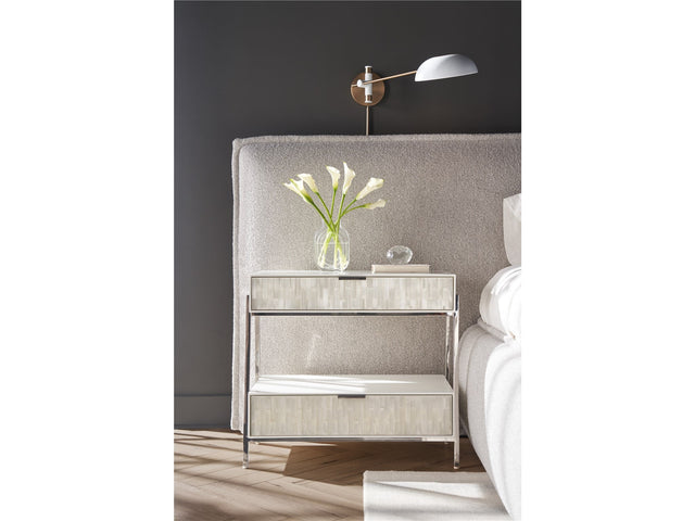 Ingrid Light Gray/Matte Nightstand - Ornate Home